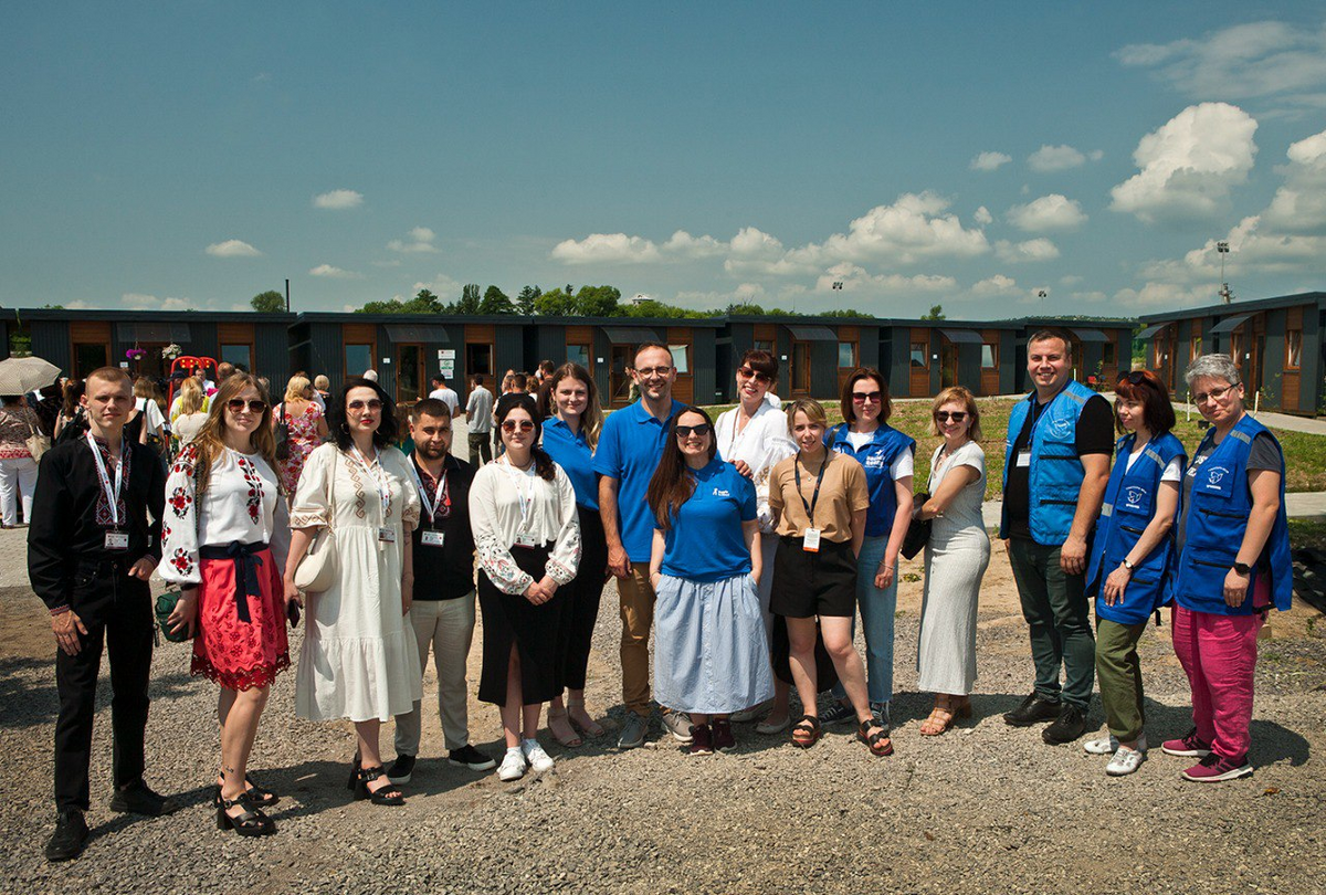 Modular settlement in Seredne Modular settlement in Seredne