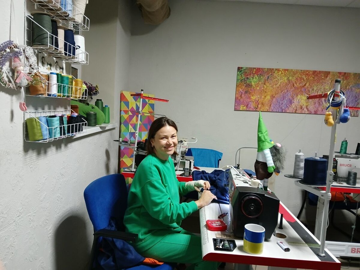 Halyna organised a volunteer community called ‘Underpants Fairies’, which sews up to 1,000 pieces of adaptive clothing and underwear for clinics and hospitals Halyna organised a volunteer community called ‘Underpants Fairies’, which sews up to 1,000 pieces of adaptive clothing and underwear for clinics and hospitals