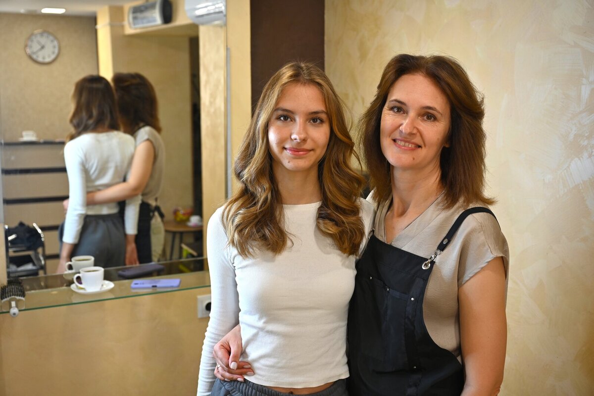 Tetiana made her daughter stylish Tetiana made her daughter stylish