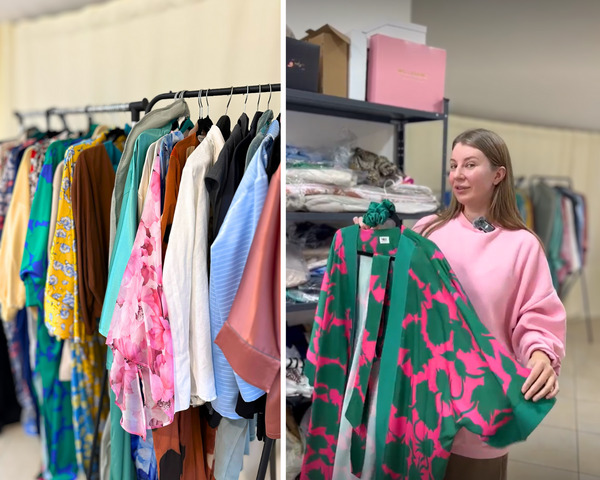 The family sews comfortable everyday and festive clothing from natural fabrics - robes, kimonos, suits, shirts.