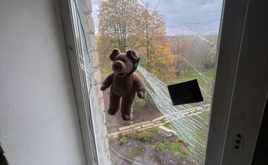 When the shelling started, our window blew out, recalls Olena