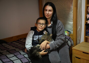 Children, purpose, pets. What keeps people displaced by war moving forward 