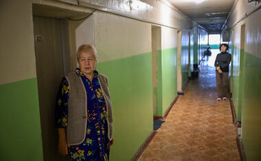 After her husband’s death, Liliia is completely on her own. 